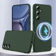 For Samsung Galaxy S25 5G Shockproof Silicone Magsafe Phone Case(Dark Green) - Galaxy S25 5G Cases by PMC Jewellery | Online Shopping South Africa | PMC Jewellery | Buy Now Pay Later Mobicred