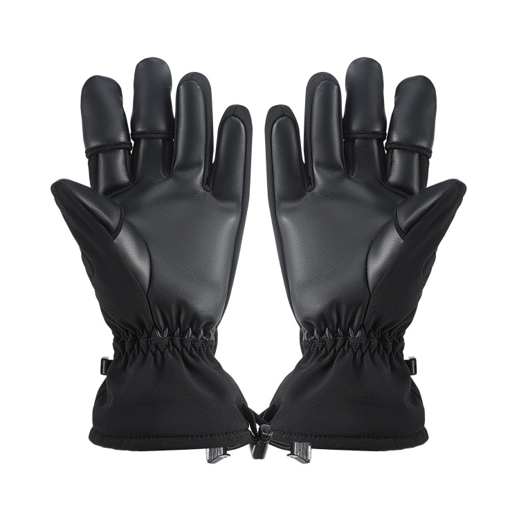 STARTRC Universal Drone Remote Control Photography Gloves Winter Warm Gloves, Size:XL(Black)