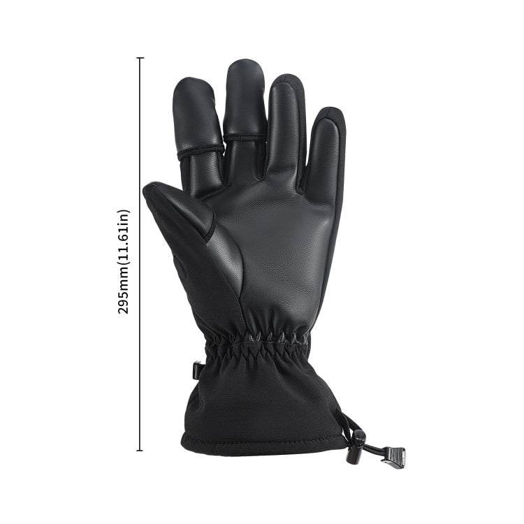 STARTRC Universal Drone Remote Control Photography Gloves Winter Warm Gloves, Size:XL(Black)