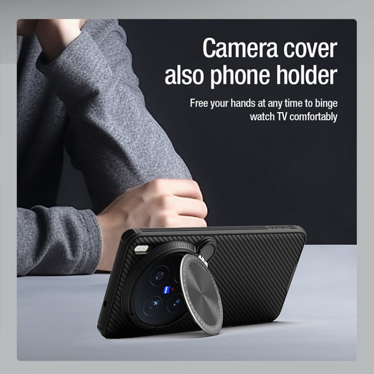For vivo X200 Pro NILLKIN CamShield Prop MagSafe Magnetic PC Phone Case(Black)