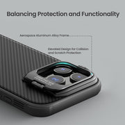 For iPhone 16 Pro Max NILLKIN CamShield Prop MagSafe Magnetic PC Phone Case with Frame(Black)