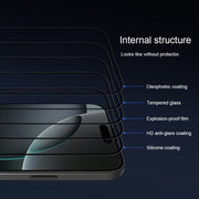 For iPhone 16 Pro NILLKIN 3D CP+MAX Anti-Explosion Full Coverage Tempered Glass Film