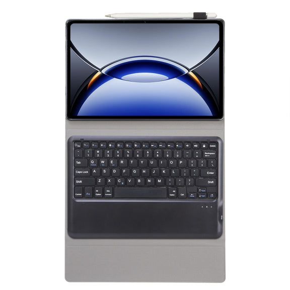 For OPPO Pad 3 12.1inch OP15 TPU Ultra-thin Detachable Bluetooth Keyboard Leather Case(Black)