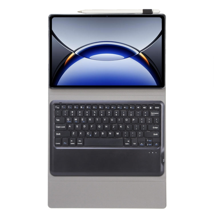 For OPPO Pad 3 12.1inch OP15 TPU Ultra-thin Detachable Bluetooth Keyboard Leather Case(Black)