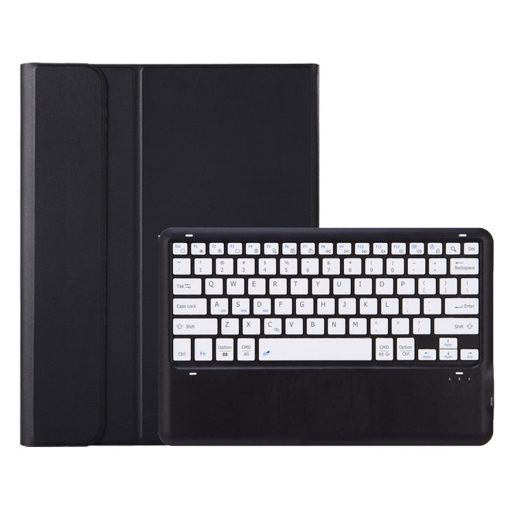 For OPPO Pad 3 12.1inch OP15-A TPU Ultra-thin Detachable Bluetooth Keyboard Leather Case with Touchpad(Black + White)