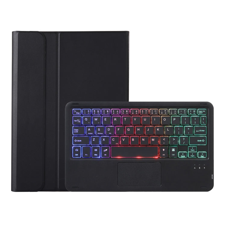 For vivo Pad 11 inch AV11-AS TPU Ultra-thin Detachable Backlight Bluetooth Keyboard Leather Case with Touchpad(Black)