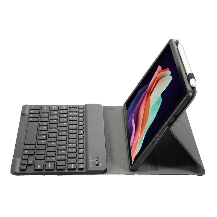For Huawei MatePad SE 10.4 AH13 Ultra-thin Detachable Bluetooth Keyboard Leather Tablet Case(Black)