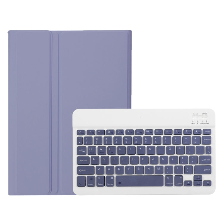 For Huawei MatePad SE 10.4 AH13 Ultra-thin Detachable Bluetooth Keyboard Leather Tablet Case(Lavender White)