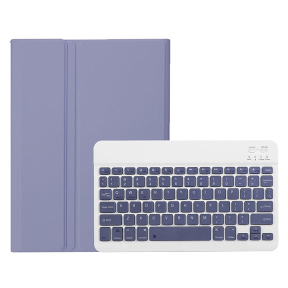 For Huawei MatePad SE 10.4 AH13 Ultra-thin Detachable Bluetooth Keyboard Leather Tablet Case(Lavender White)