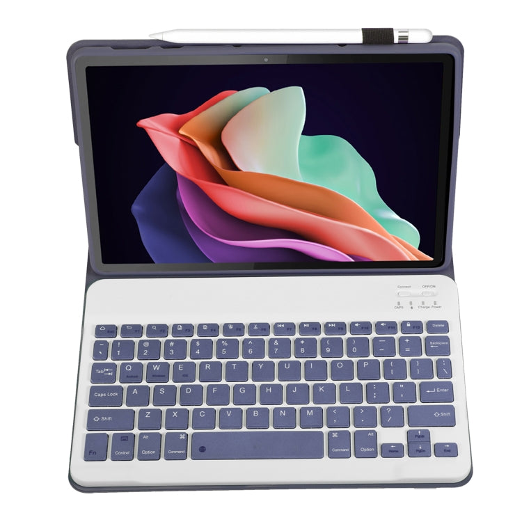 For Huawei MatePad SE 10.4 AH13 Ultra-thin Detachable Bluetooth Keyboard Leather Tablet Case(Lavender White)