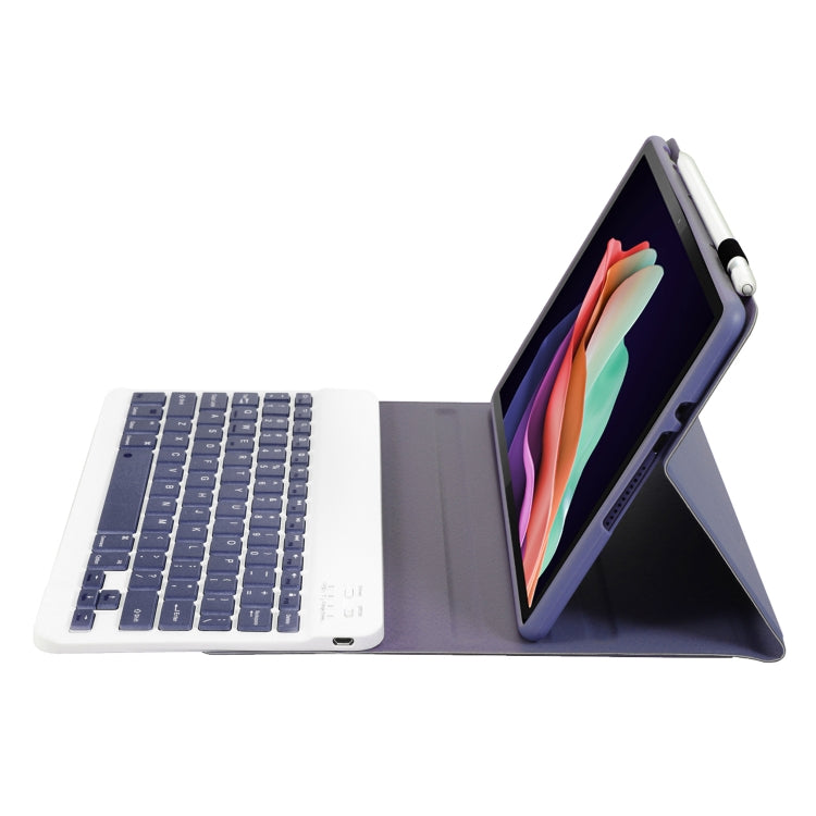 For Huawei MatePad SE 10.4 AH13 Ultra-thin Detachable Bluetooth Keyboard Leather Tablet Case(Lavender White)