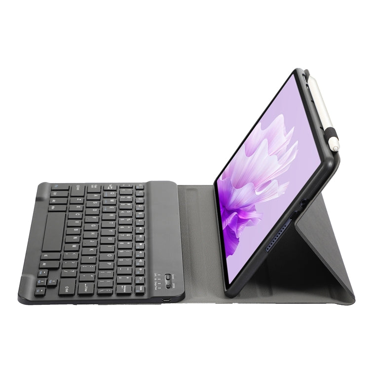 For Huawei MatePad 11.5 S 2024 AH20 Ultra-thin Detachable Bluetooth Keyboard Leather Tablet Case(Black)