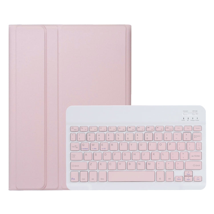 For Honor Pad X9 / X8 Pro 11.5 AH15 Ultra-thin Detachable Bluetooth Keyboard Leather Tablet Case(Pink White)