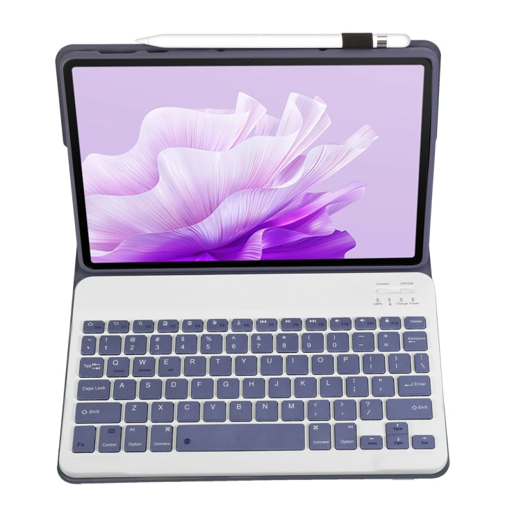 For Honor Pad X9 / X8 Pro 11.5 AH15 Ultra-thin Detachable Bluetooth Keyboard Leather Tablet Case(Lavender White)