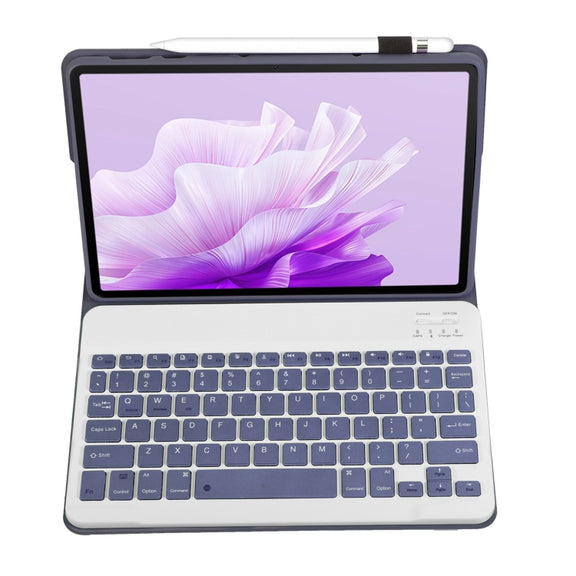 For Honor Pad X9 / X8 Pro 11.5 AH15 Ultra-thin Detachable Bluetooth Keyboard Leather Tablet Case(Lavender White)