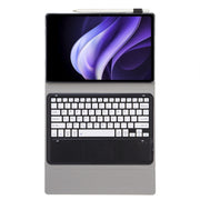 For vivo Pad3 12.1 inch AV10 TPU Ultra-thin Detachable Bluetooth Keyboard Leather Case(Black + White)