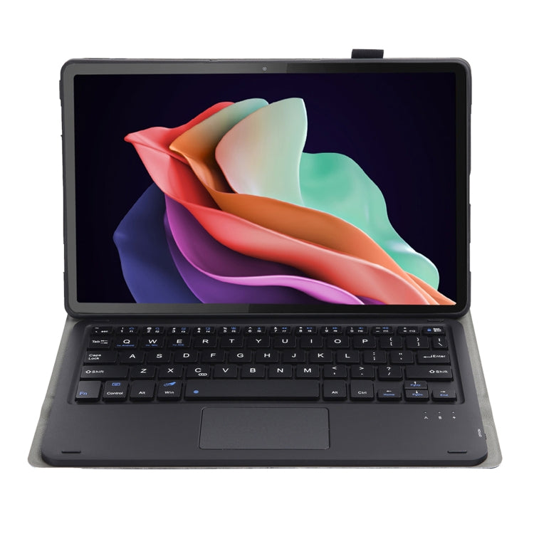 For Huawei MatePad SE 10.4 AH13-A Ultra-thin Detachable Bluetooth Keyboard Leather Tablet Case with Touchpad(Black)