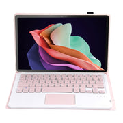 For Huawei MatePad SE 10.4 AH13-A Ultra-thin Detachable Bluetooth Keyboard Leather Tablet Case with Touchpad(Pink White)