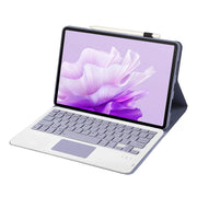 For Huawei MatePad 11.5 S 2024 AH20-A Ultra-thin Detachable Bluetooth Keyboard Leather Tablet Case with Touchpad(Lavender White)