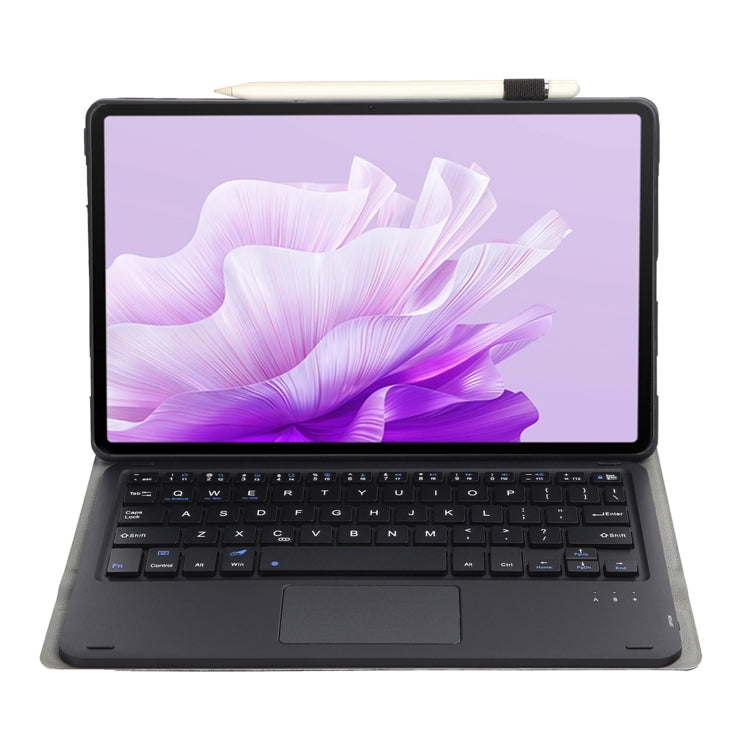 For Honor Pad X9 / X8 Pro 11.5 AH15-A Ultra-thin Detachable Bluetooth Keyboard Leather Tablet Case with Touchpad(Black)
