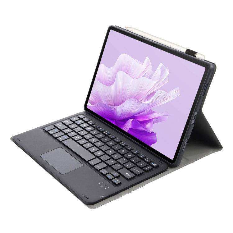 For Honor Pad X9 / X8 Pro 11.5 AH15-A Ultra-thin Detachable Bluetooth Keyboard Leather Tablet Case with Touchpad(Black)