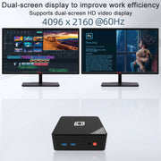 Jumper N100 II Mini PC, Intel 12th Generation Alder Lake-N N100 Quad-core 3.4GHz, RAM: 8GB, ROM: 256GB, Support HDMI(EU Plug)