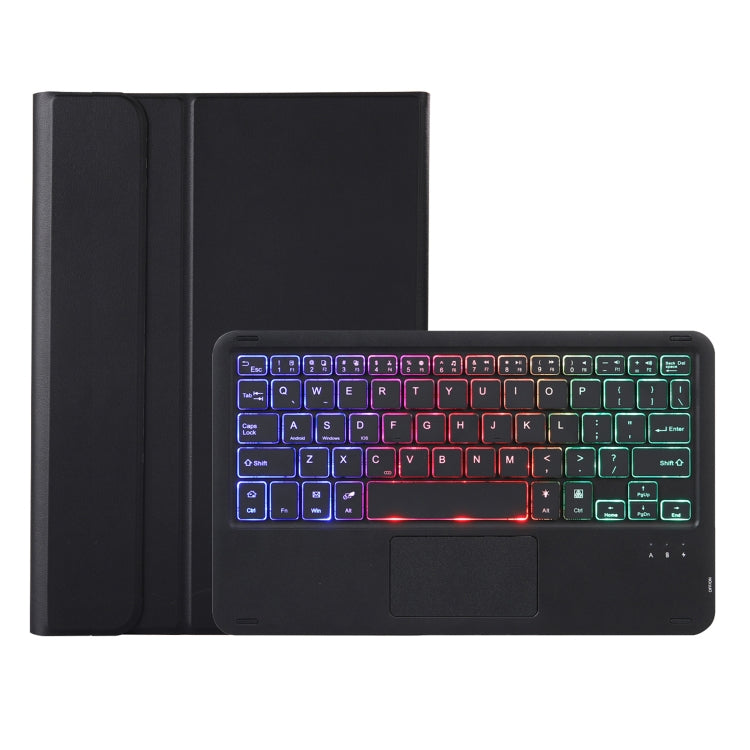 For Huawei MatePad 11.5 S 2024 AH20-AS Ultra-thin Detachable Backlight Bluetooth Keyboard Leather Tablet Case with Touchpad(Black)