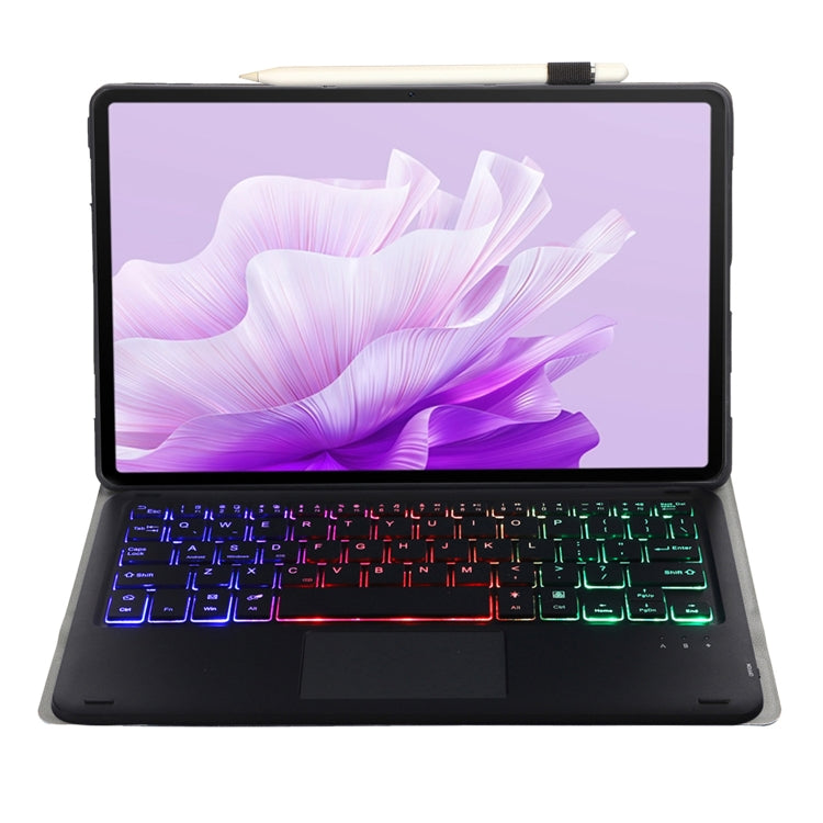 For Huawei MatePad 11.5 S 2024 AH20-AS Ultra-thin Detachable Backlight Bluetooth Keyboard Leather Tablet Case with Touchpad(Black)