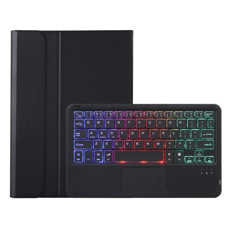 For Honor Pad X9 / X8 Pro 11.5 AH15-AS Ultra-thin Detachable Backlight Bluetooth Keyboard Leather Tablet Case with Touchpad(Black)