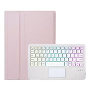 For Honor Pad X9 / X8 Pro 11.5 AH15-AS Ultra-thin Detachable Backlight Bluetooth Keyboard Leather Tablet Case with Touchpad(Pink White)