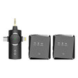 AP009 Wireless One to Two Lavalier Microphone with 3 in 1 Receiver(Black) - Microphone by PMC TechLife | Online Shopping South Africa | PMC TechLife | Buy Now Pay Later Mobicred