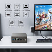 Jumper N305 Mini PC, Intel Alder Lake-N N305 Octa-core 3.8GHz, RAM: 16GB, ROM: 512GB(EU Plug)