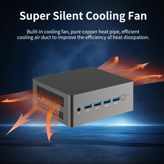 Jumper N305 Mini PC, Intel Alder Lake-N N305 Octa-core 3.8GHz, RAM: 16GB, ROM: 512GB(EU Plug)