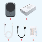 A1A Strong Magnetic Mobile Call Voice Recorder APP Recording Version, Memory:128GB(Black)