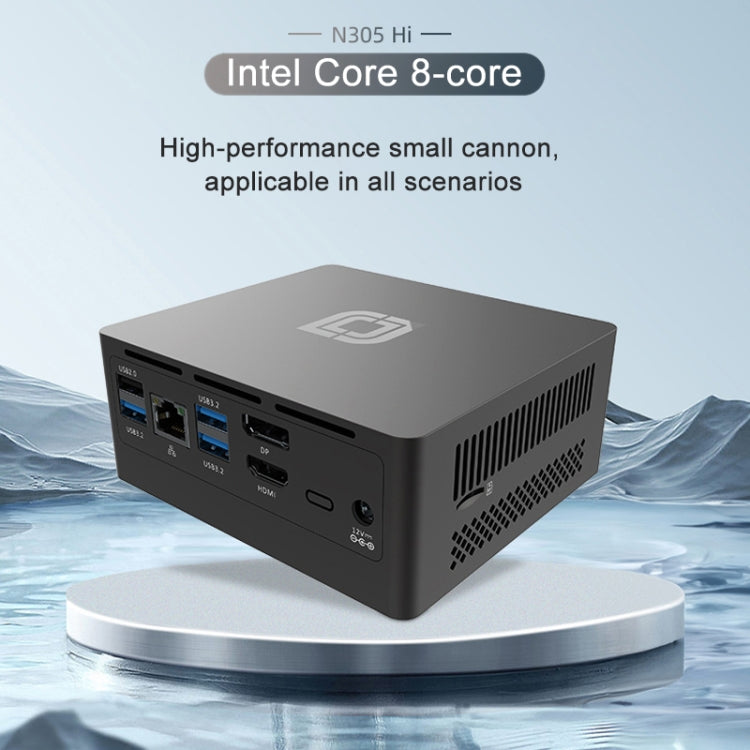 Jumper N305Hi Mini PC, Intel Alder Lake-N i3-N305 Octa-core 3.8GHz, RAM: 16GB, ROM: 512GB(EU Plug)