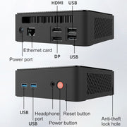 Jumper N100 II Mini PC, Intel 12th Generation Alder Lake-N N100 Quad-core 3.4GHz, RAM: 8GB, ROM: 256GB, Support HDMI(US Plug)