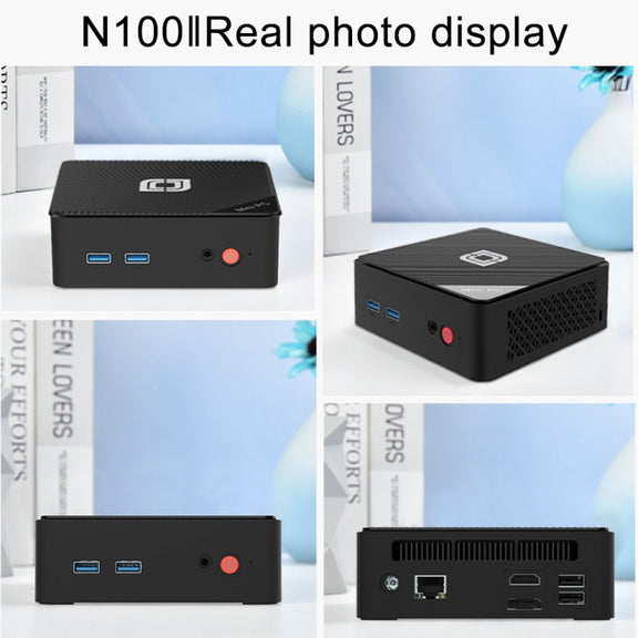 Jumper N100 II Mini PC, Intel 12th Generation Alder Lake-N N100 Quad-core 3.4GHz, RAM: 8GB, ROM: 256GB, Support HDMI(US Plug)