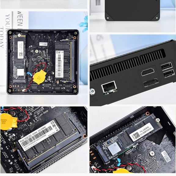 Jumper N100 II Mini PC, Intel 12th Generation Alder Lake-N N100 Quad-core 3.4GHz, RAM: 8GB, ROM: 256GB, Support HDMI(US Plug)