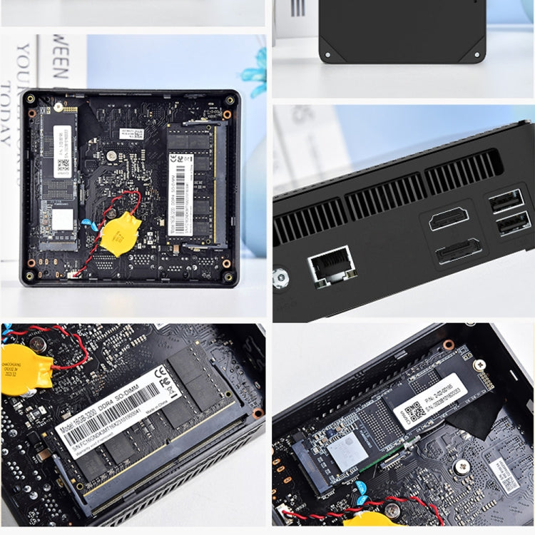 Jumper N100 II Mini PC, Intel 12th Generation Alder Lake-N N100 Quad-core 3.4GHz, RAM: 8GB, ROM: 256GB, Support HDMI(US Plug)