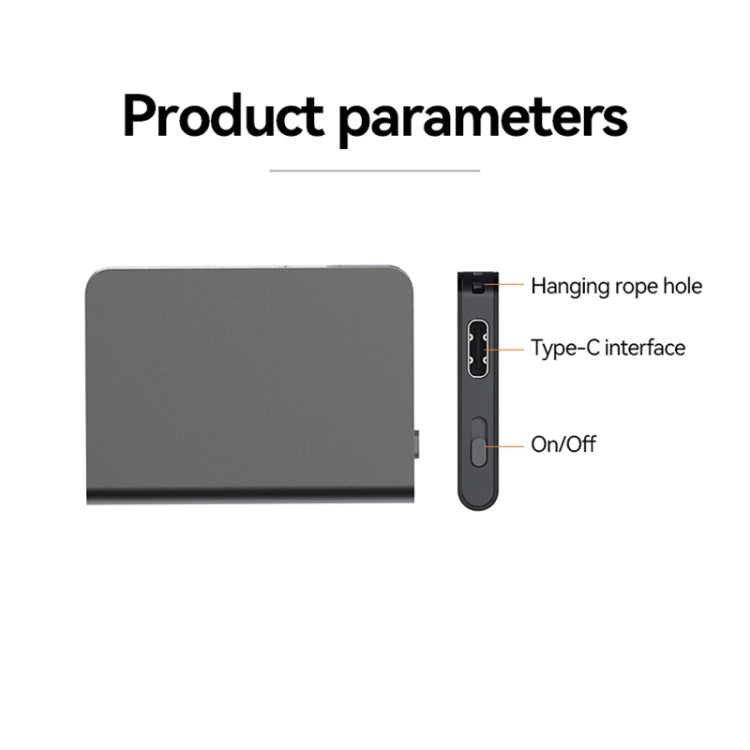 Q61A Ultra-thin HD Noise Reduction Voice Recording Pen Support APP Control, Memory:8GB(Black)