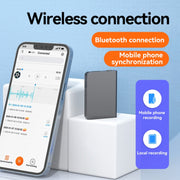 Q61A Ultra-thin HD Noise Reduction Voice Recording Pen Support APP Control, Memory:64GB(Black)