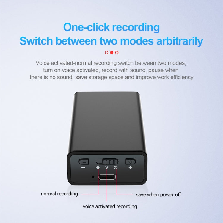 Q65 Long-lasting Magnetic Intelligent Voice Recording Pen, Memory:8GB(Black)