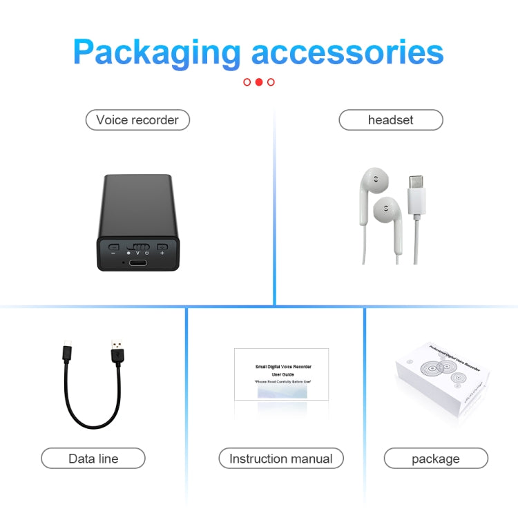 Q65 Long-lasting Magnetic Intelligent Voice Recording Pen, Memory:32GB(Black)