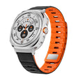 For Samsung Galaxy Watch Ultra 47mm Magnetic Silicone Watch Band(Black Orange+Silver) - free shipping - PMC TechLife - Order now!