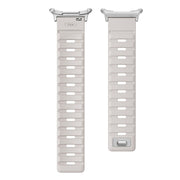 For Samsung Galaxy Watch Ultra 47mm / Ultra 2025 Magnetic Silicone Watch Band(Starlight+Silver)