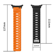 For Samsung Galaxy Watch Ultra 47mm / Ultra 2025 Magnetic Silicone Watch Band(Starlight+Silver)