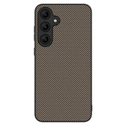 For Samsung Galaxy S25 5G Carbon Fiber Texture Printing Phone Case(Gold)