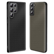 For Samsung Galaxy S25+ 5G Carbon Fiber Texture Printing Phone Case(Gold)