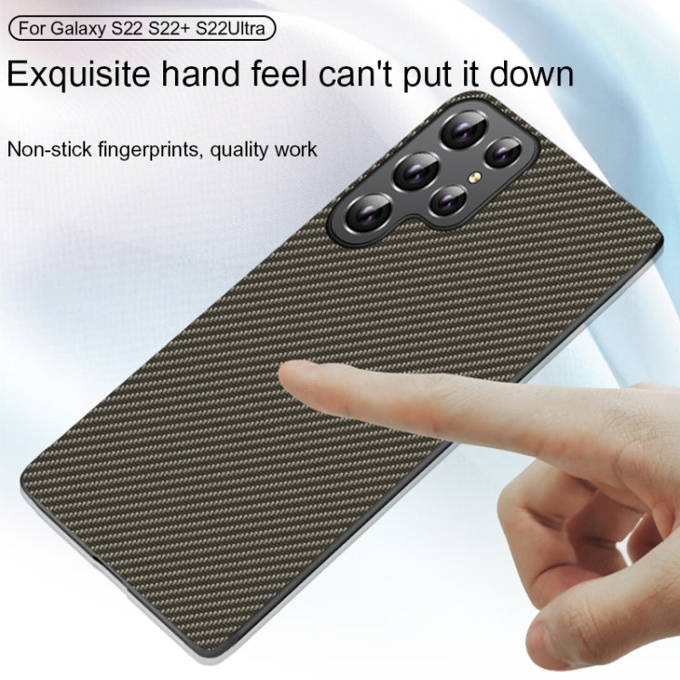 For Samsung Galaxy S25+ 5G Carbon Fiber Texture Printing Phone Case(Gold)