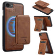 For iPhone 16e LC.IMEEKE L3 Series Detachable RFID Card Bag Magsafe Phone Case(Brown) - iPhone 16e Cases by LC.IMEEKE | Online Shopping South Africa | PMC TechLife | Buy Now Pay Later Mobicred
